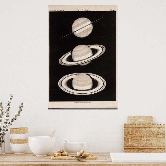 Poster Saturne vintage (Cuisine)