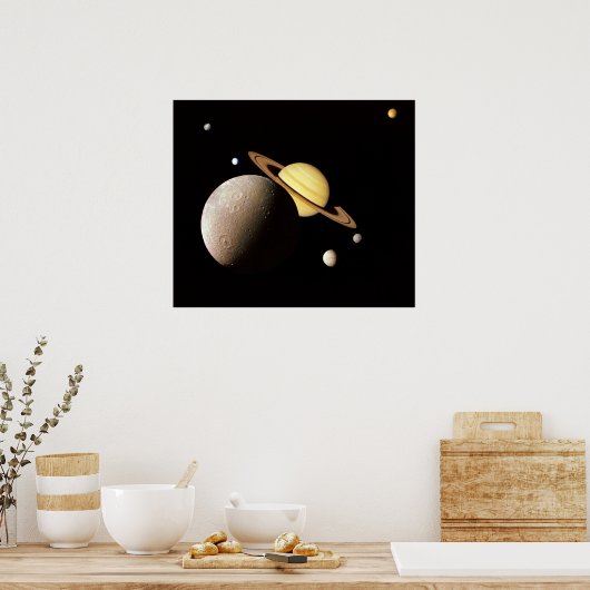 Poster Saturnus System Montage (Keuken)