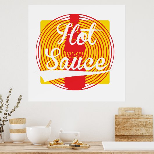 Poster Sauce chaude ! (Cuisine)