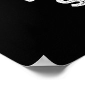 Poster Sauces fiables Funny Food Pun Dark BG (Coin)