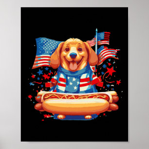 Poster Saucisses Hot Dog Frank Jour Merican Nourriture Sa