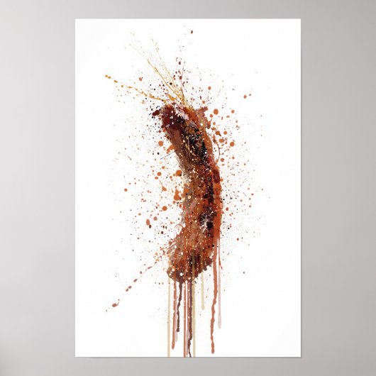 Poster Saucisson en chapelet (Devant)