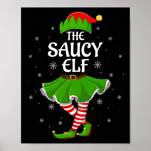 Poster Saucy Elf Christmas Family Girls Women Elf Squad X (Devant)