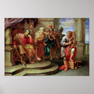 Poster Saul à l'écoute de David Jouer à la harpe