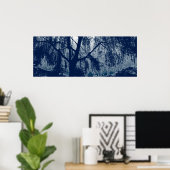 Poster Saule en bleu (Bureau à domicile)