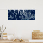 Poster Saule en bleu (Cuisine)