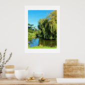 Poster Saule plumant et lac (Cuisine)