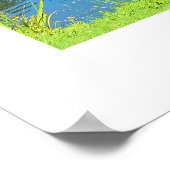 Poster Saule plumant et lac (Coin)