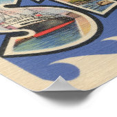 Poster Sault Ste. Marie, Michigan - Grande Lettre (Coin)