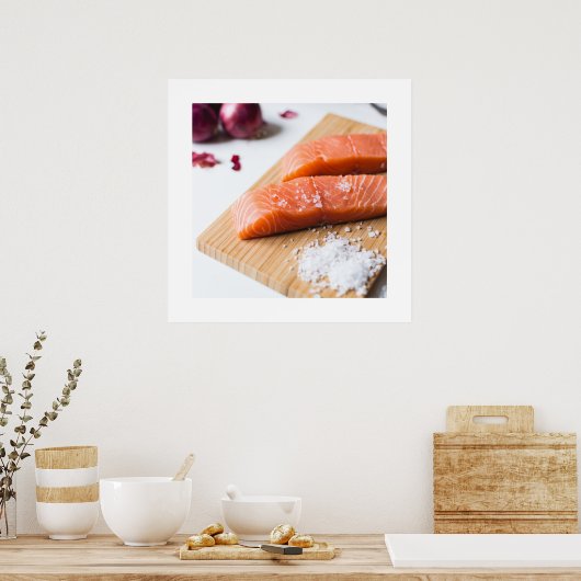 Poster saumon (Cuisine)