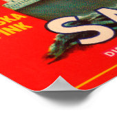 Poster Saumon de marque Blue Funnel - Seattle, WA (Coin)