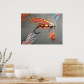 Poster Saumon Vol "Le Popham" (Cuisine)