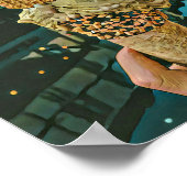 Poster Saupoudrer de crème glacée au chocolat (Coin)