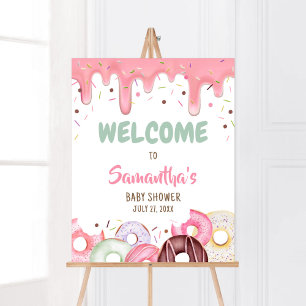 Poster Saupoudrer les beignets et les diaphères Bienvenue