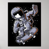 Poster Saut à skateboard Astronaut (Devant)