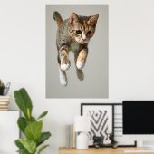 Poster Saut de chat Calico (Bureau à domicile)