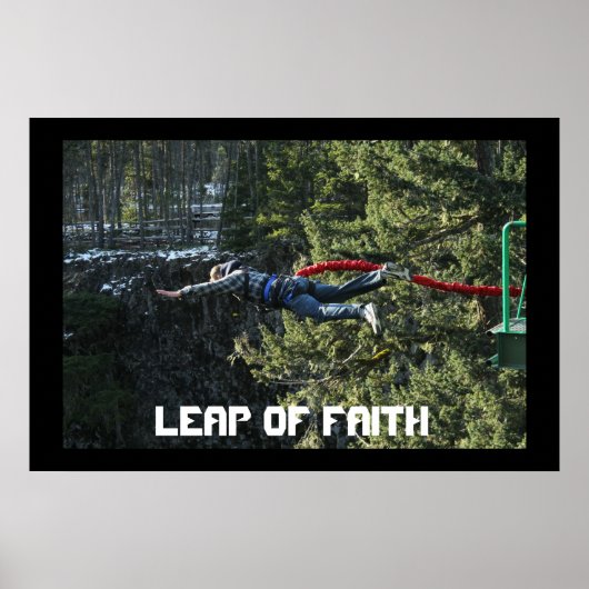 Poster Saut de la foi - Saut à l'élastique (Devant)
