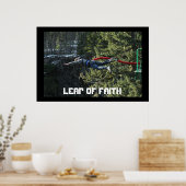 Poster Saut de la foi - Saut à l'élastique (Cuisine)