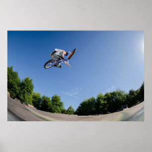 Poster Saut élevé de BMX