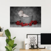 Poster Saut et Roses (Bureau à domicile)