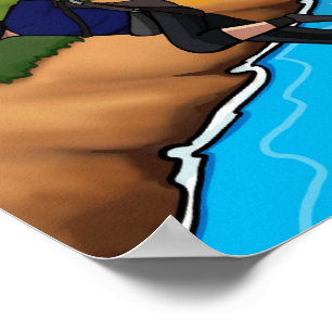 Poster Saute vers le haut