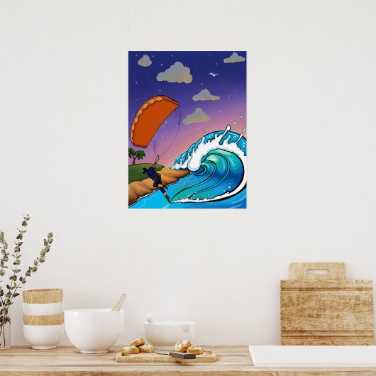 Poster Saute vers le haut (Cuisine)