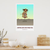 Poster Sauter Jésus sur un bâton de Pogo (Cuisine)