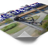 Poster sauter vingt escaliers (Coin)