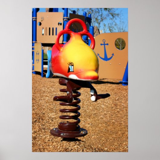 Poster Sauteur de poisson (Devant)