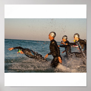 Poster Sautez dans l'océan