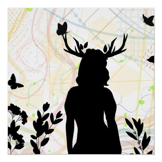 Poster Sauvage avec la nature (Devant)