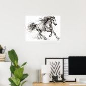 Poster Sauvage et Libre (Bureau à domicile)