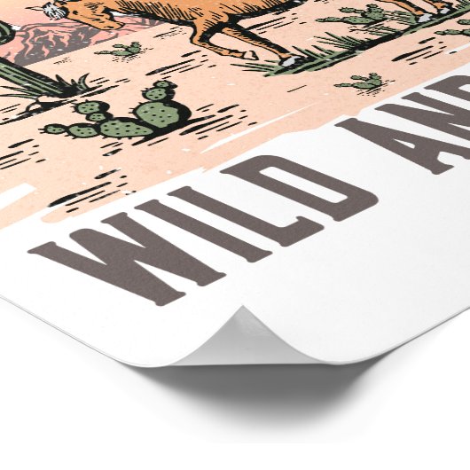 Poster Sauvage et libre dans l'ouest (Coin)