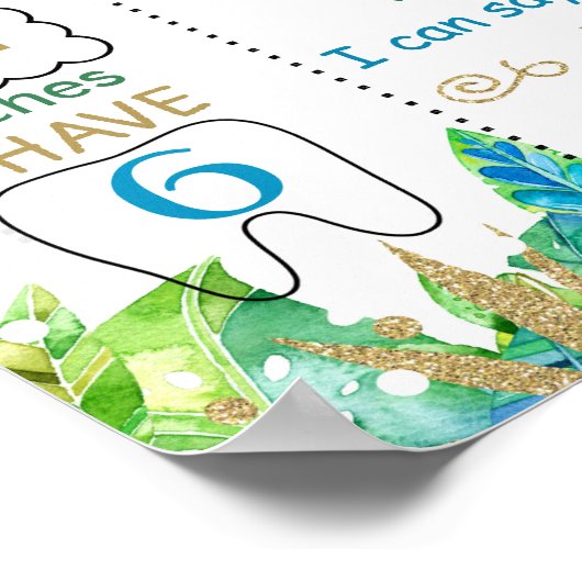 Poster Sauvage un signe de jalon d'anniversaire (Coin)