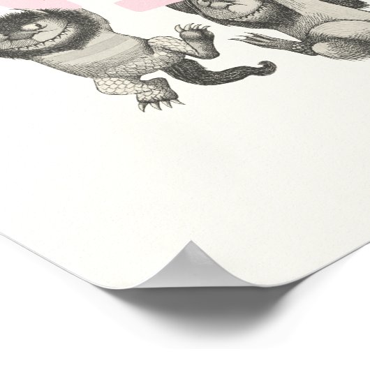 Poster SAUVAGE | Wild Things et Max - Rose (Coin)