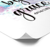 Poster Sauvé par grâce | arrière - plan aquarelle (Coin)