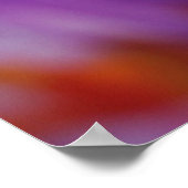 Poster Sauvegarder la date Fleur violette (Coin)