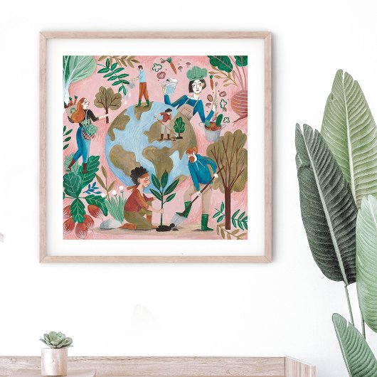 Poster Sauver la planète terre