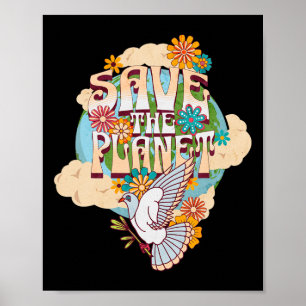 Poster Sauver l'environnement du Jour des terres planétai