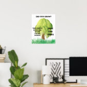 Poster Sauver les arbres Conserver l'habitat De l'environ (Bureau à domicile)