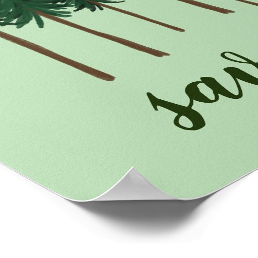 Poster SAUVER LES ARBRES L'art forestier (Coin)