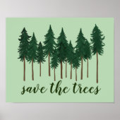 Poster SAUVER LES ARBRES L'art forestier (Devant)