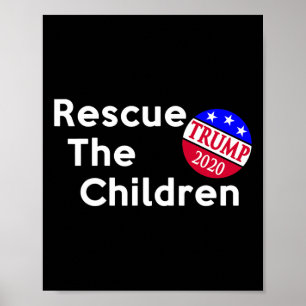 Poster Sauver les enfants Élection présidentielle Trump
