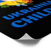 Poster sauver les enfants ukrainiens (Coin)