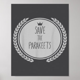 Poster Sauver les perruches Animal Perruche 