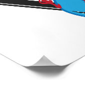 Poster sauver nos requins SOS triangle (Coin)