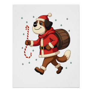 Poster Sauvetage Saint-Bernard Noël