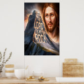 Poster Sauveur Divin : Le Seigneur Est Mon Rocher (Cuisine)