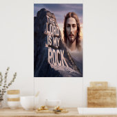 Poster Sauveur Divin : Le Seigneur Est Mon Rocher (Cuisine)