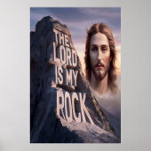 Poster Sauveur Divin : Le Seigneur Est Mon Rocher (Devant)